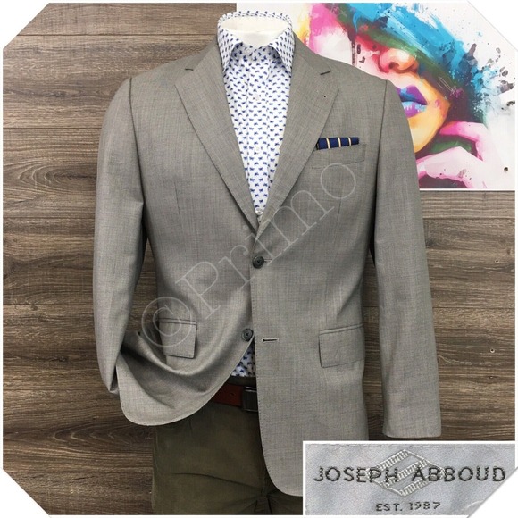 JOSEPH‎ ABBOUD Mens Blazer Sport Coat Casual Jacket Size 40R Wool Silk Suit USA